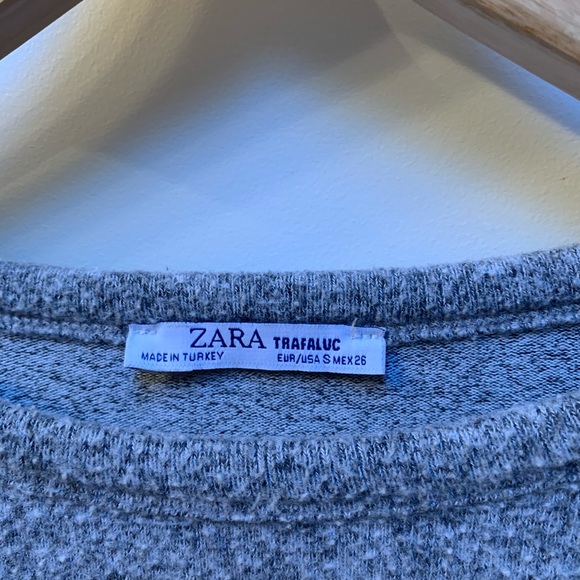 Zara grey cropped sweater - Picture 3 of 4